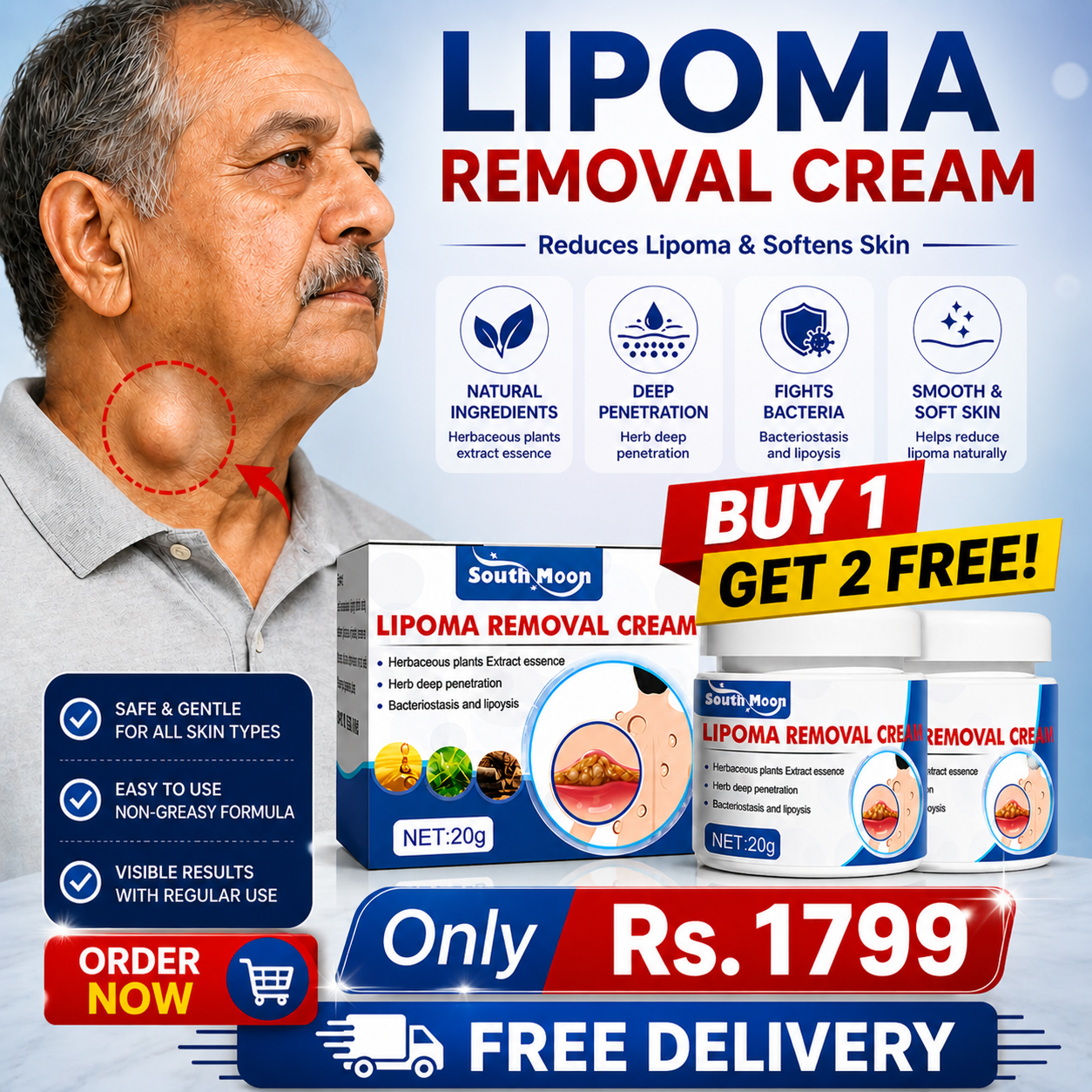 Lipoma Removal Cream buy 1 get 2 free offer